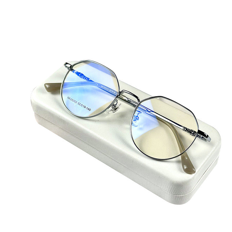 Fashion Retro Glasses Optical Big Round Metal