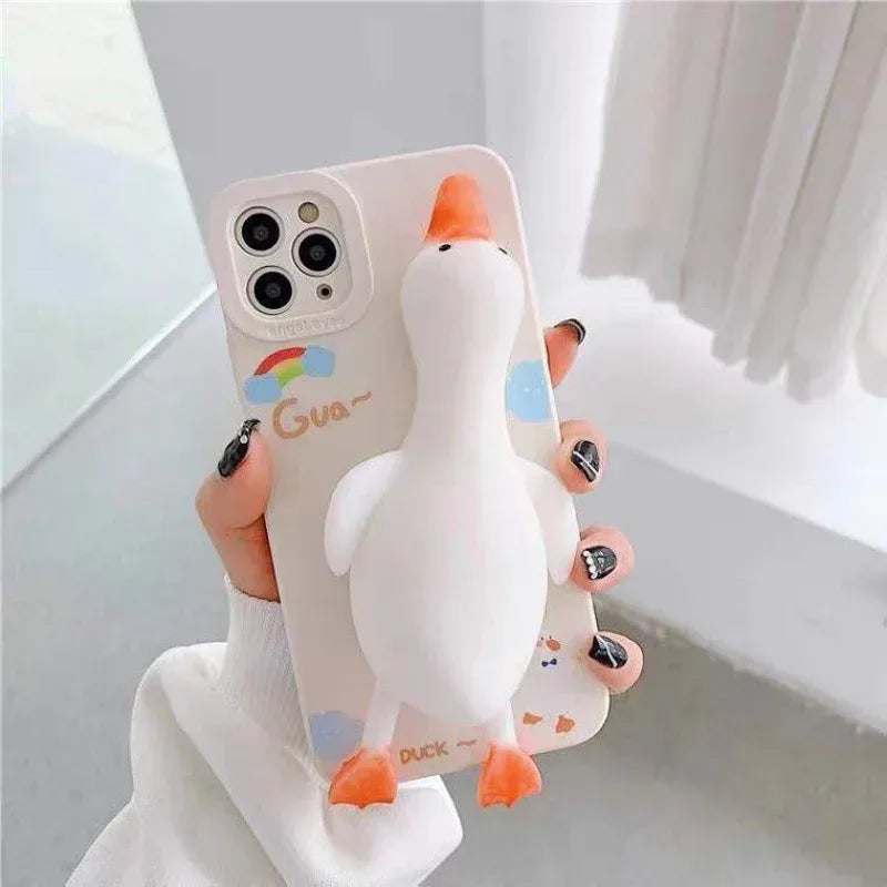 Cartoon Kneading Duck iPhone case - Viexta