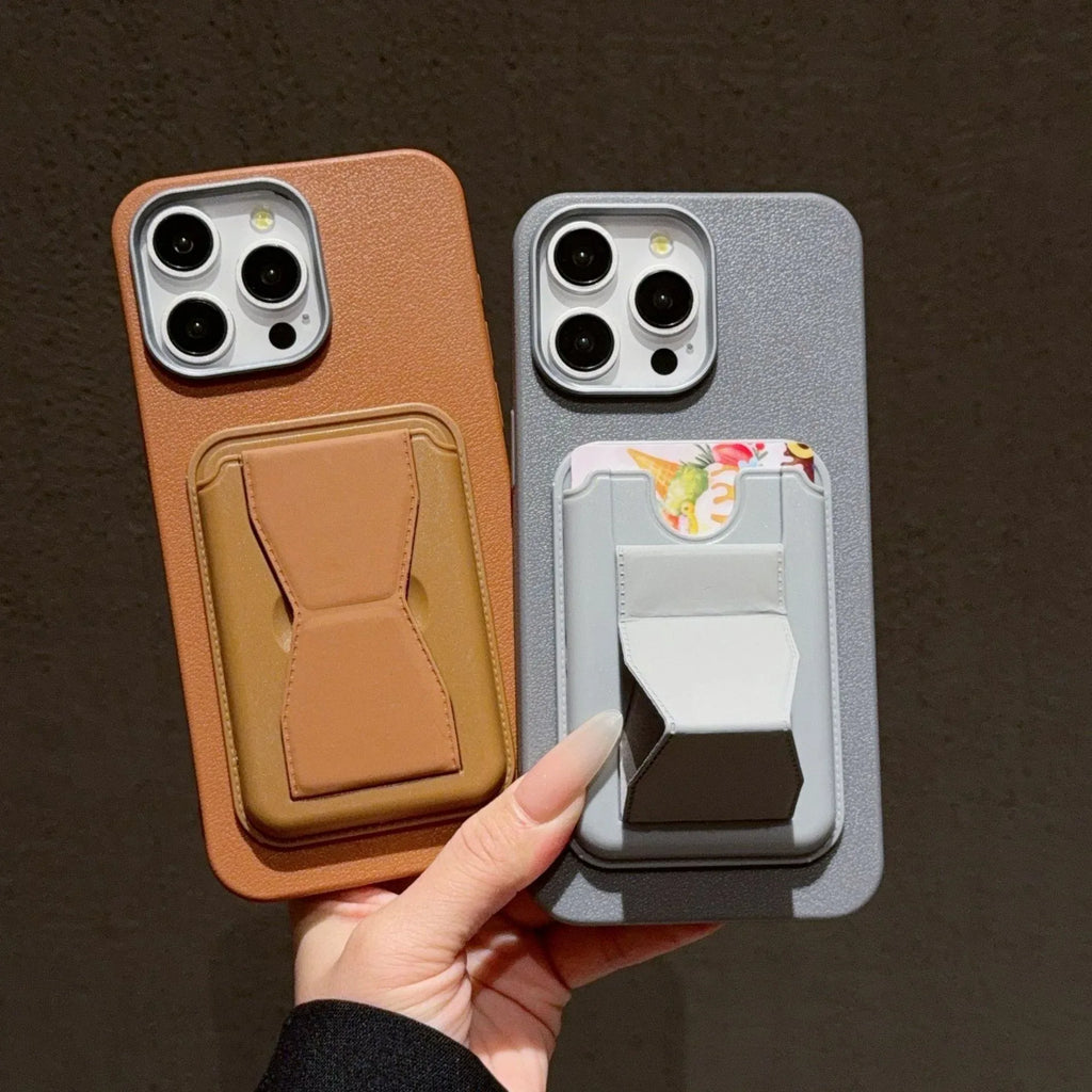 Leather Card Holder iPhone case - Viexta