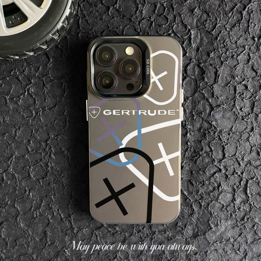 Color Silver Pattern Silicone iPhone Case - Viexta