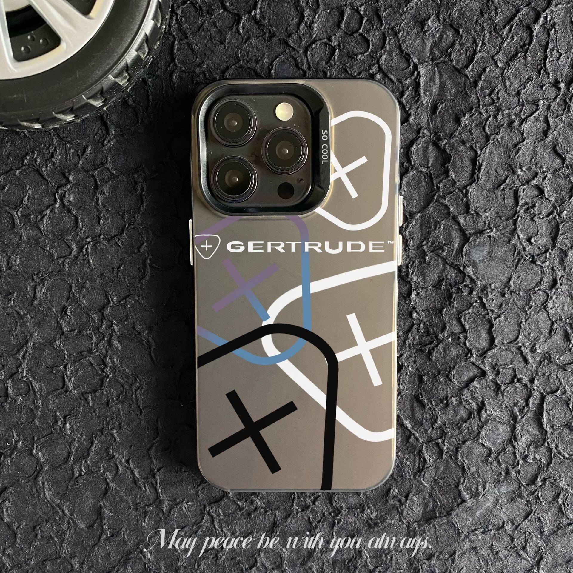 Color Silver Pattern Silicone iPhone Case - Viexta