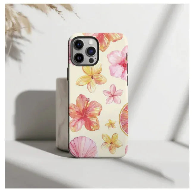 Flower Two-in-one Film iPhone Case - Viexta