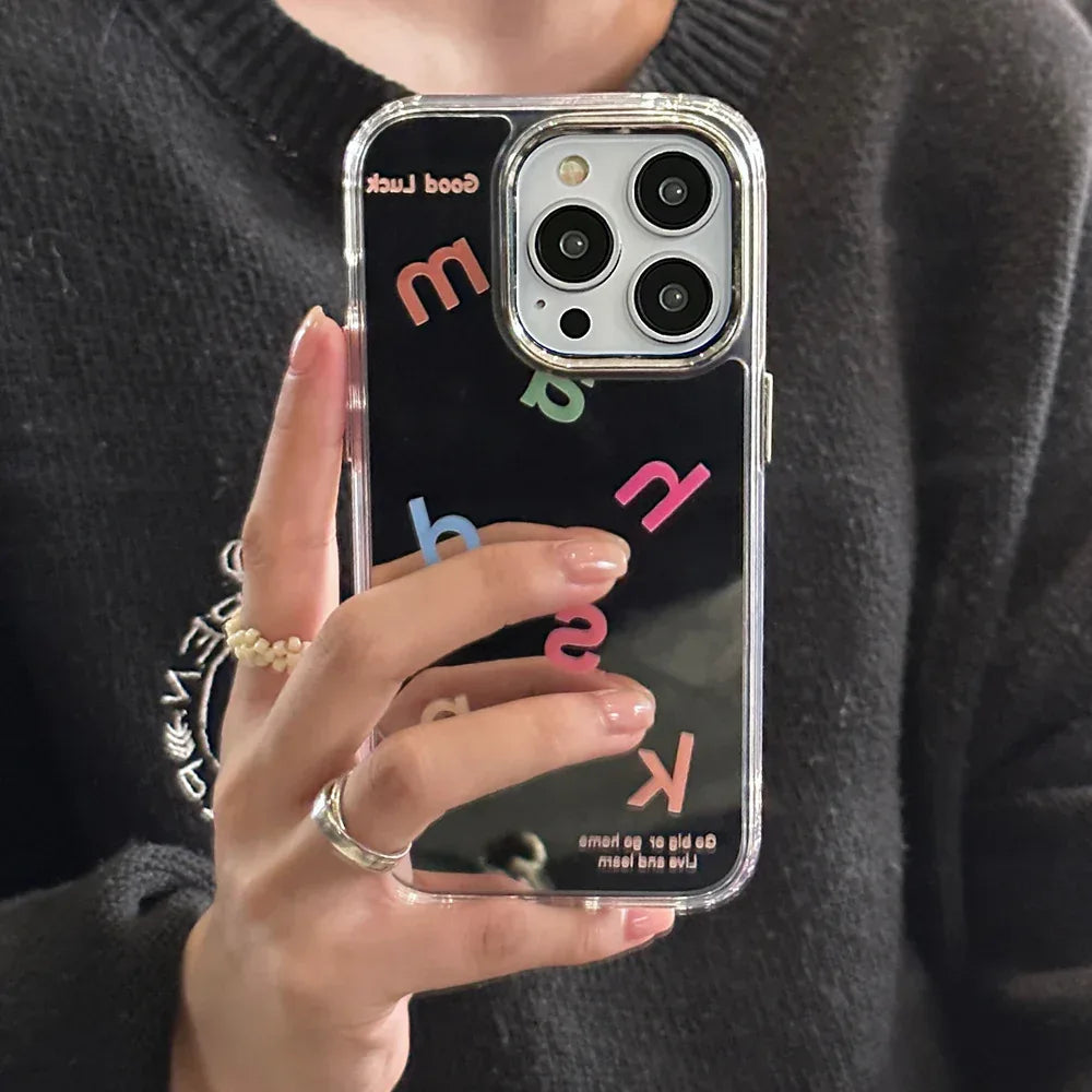 Mirror Button Bracket iPhone Case - Viexta