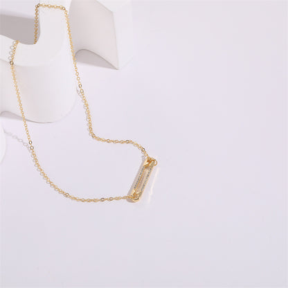 14k Safety Pin Necklace