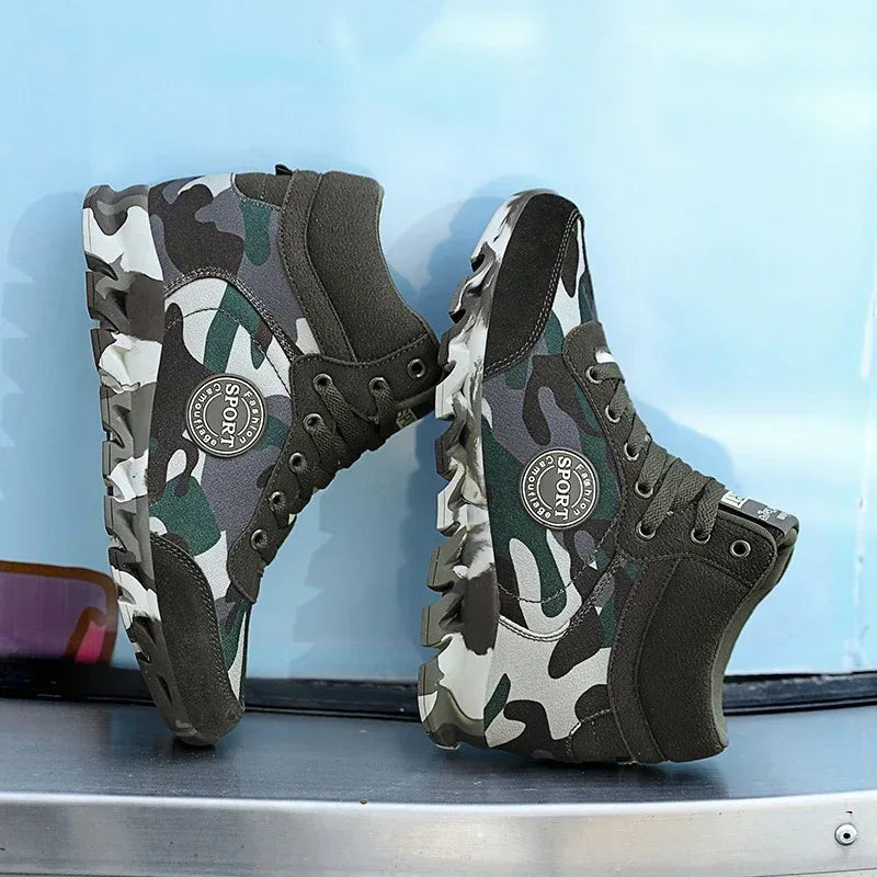 Women's Casual Camouflage Increased Sneakers - Viexta
