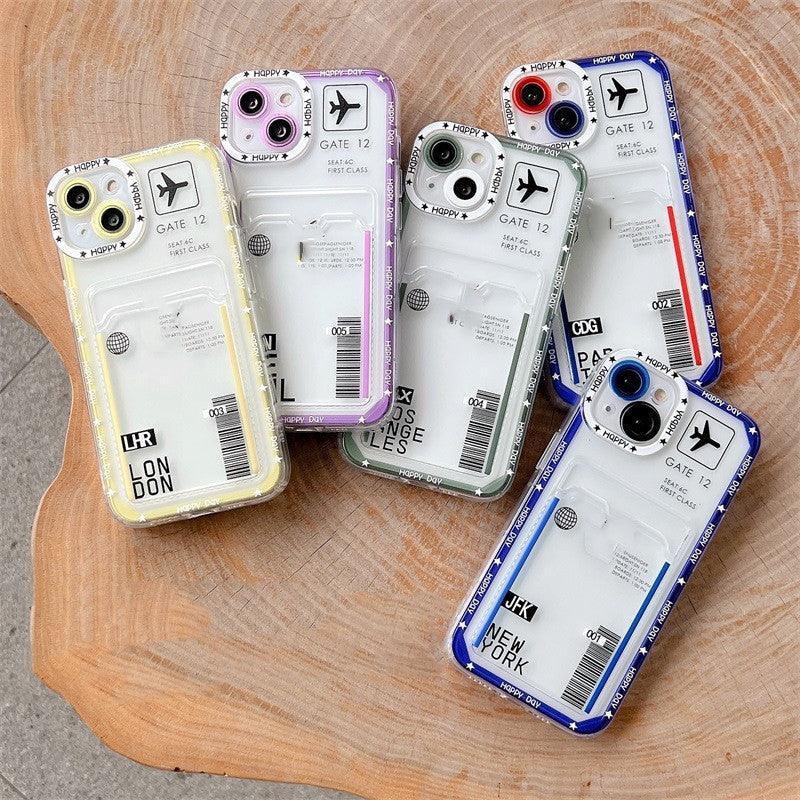 Card Cover Air Ticket iPhone Case - Viexta