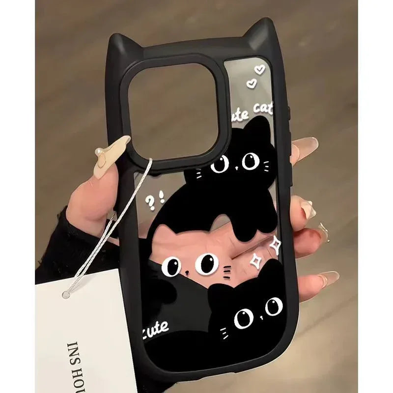 Cartoon Cat iPhone Case Stereo - Viexta