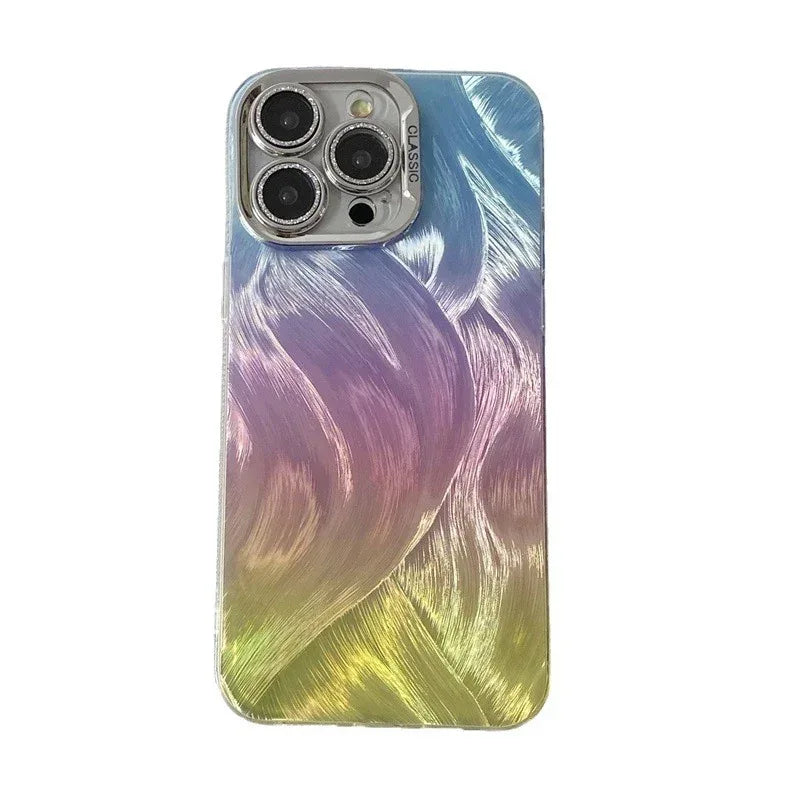 Drop-resistant Women's Gradient Lens iPhone Case - Viexta
