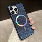 Rhinestone Electroplating Protective Sleeve iPhone Case