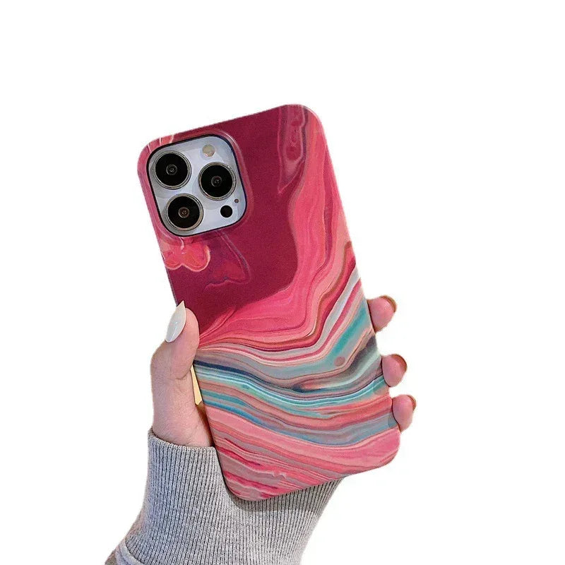 Water Sticker Marbling iPhone Case - Viexta