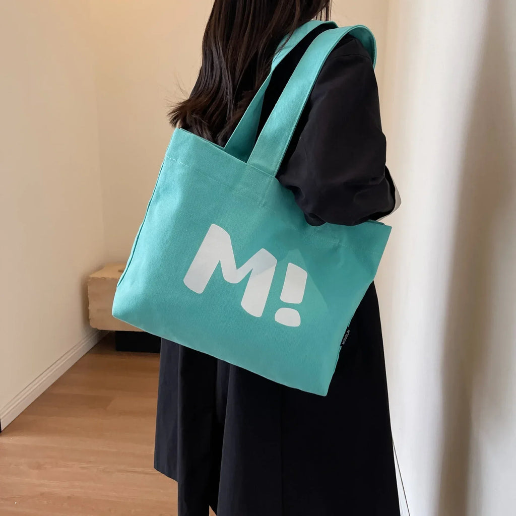 letter-printed-canvas-totes-bags - Viexta