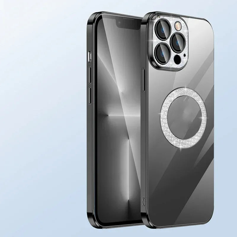 Electroplating Soft Diamond Ring IPhone Case - Viexta
