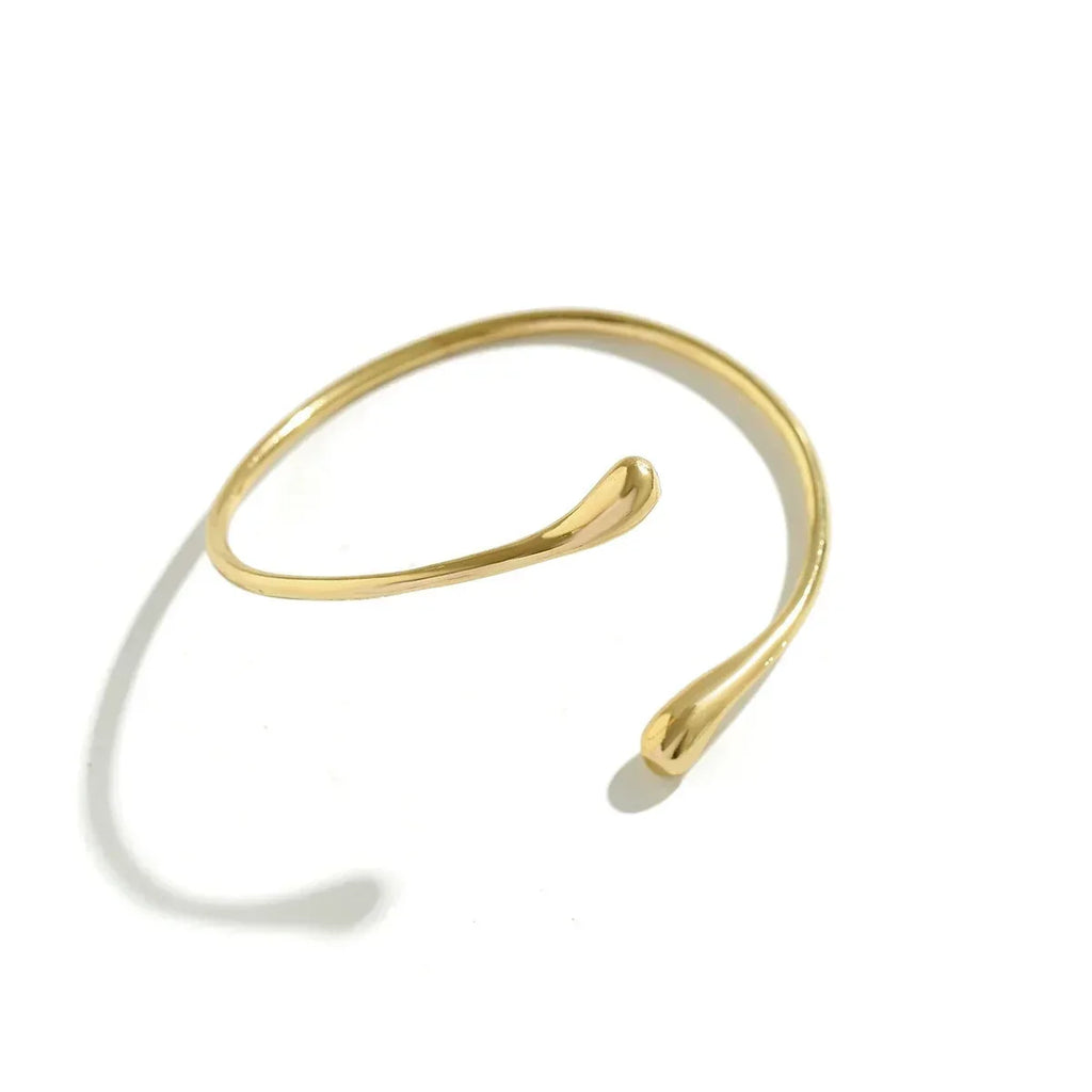 Handcrafted Gold-plated Geometric Cuff Bracelets - Viexta