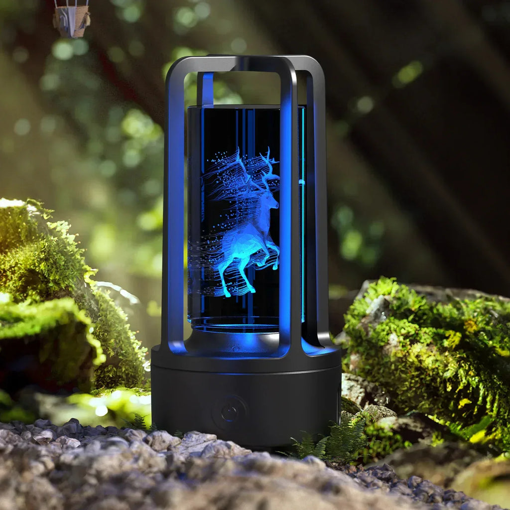 Creative 2 In 1 Audio Acrylic Crystal Lamp - Viexta