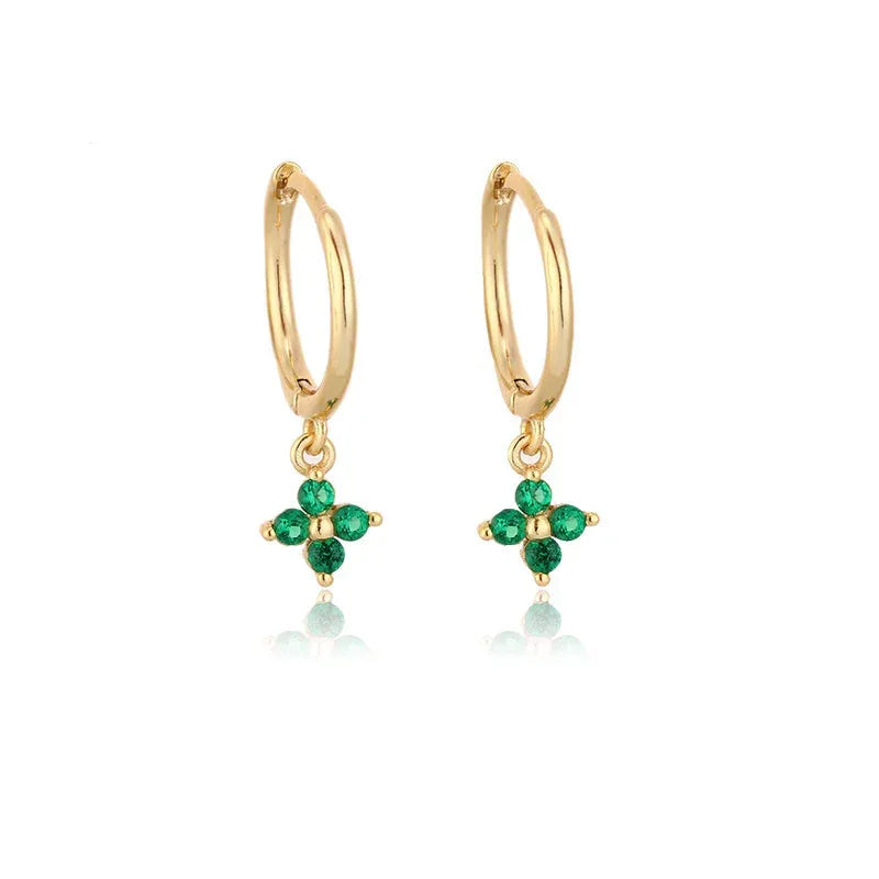 flower-rhinestone-earrings - Viexta