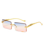 square-frameless-trimming-sunglasses - Viexta