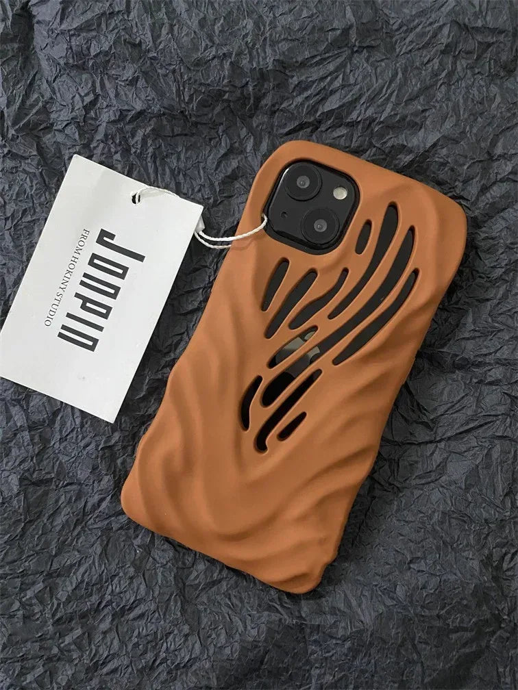 Titanium Gray Wind Hollowed iPhone Cases - Viexta
