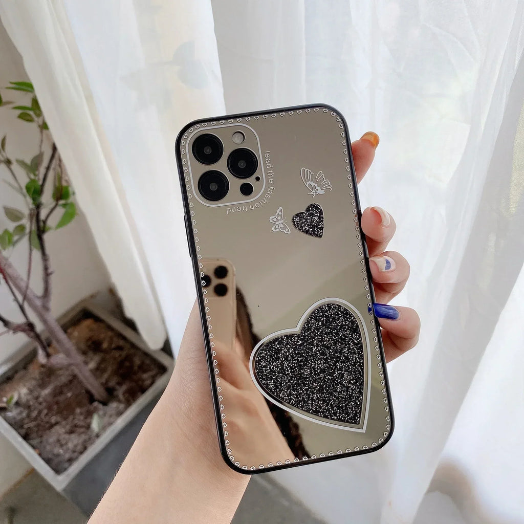 new-candy-color-love-mirror-butterfly-iphone-case - Viexta