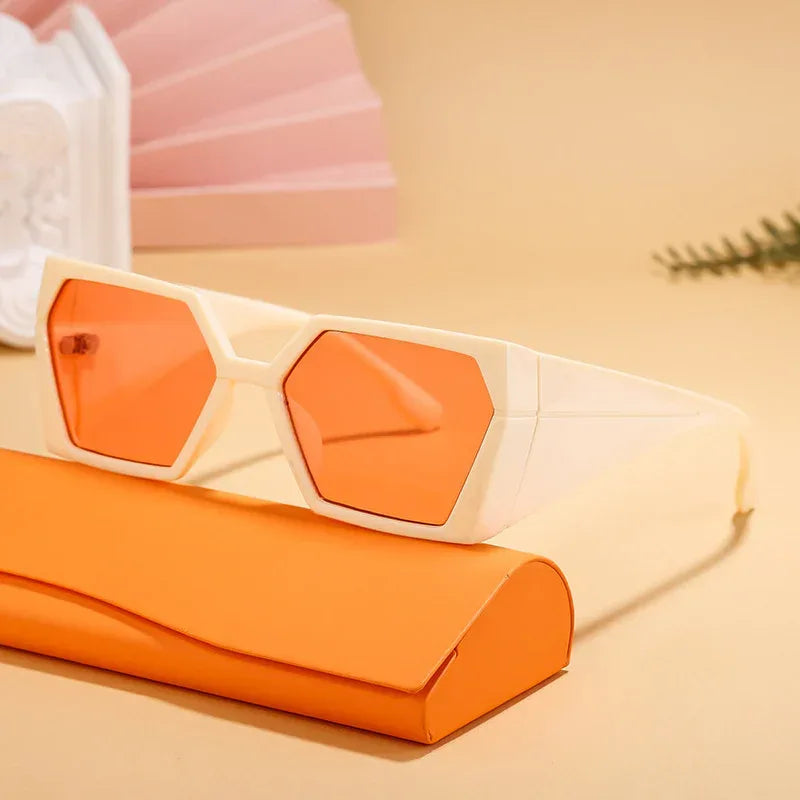 Large Frame Rectangular Sunglasses - Viexta