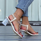 Transparent High Square Heels For Women - Viexta