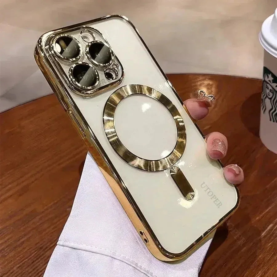 Magnetic Transparent iPhone case With Lens Protector - Viexta