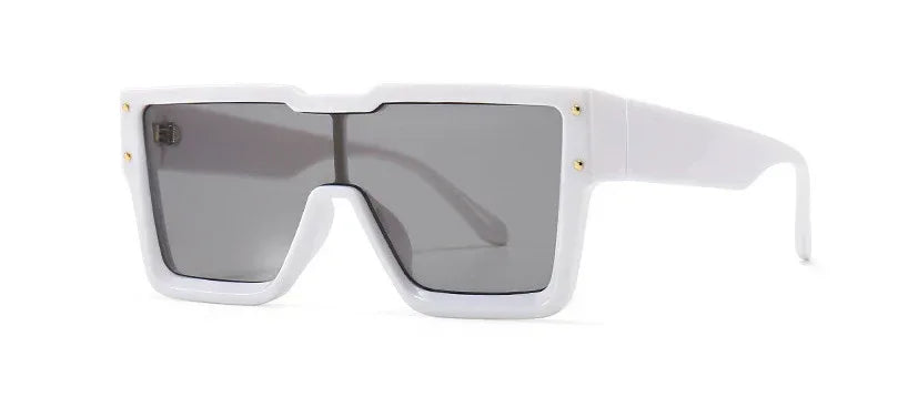 Oversized One Lens Square Sunglasses - Viexta