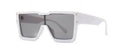 Oversized One Lens Square Sunglasses - Viexta