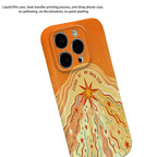 Orange Sun Frosted Glossy Fine Hole iPhone Case - Viexta