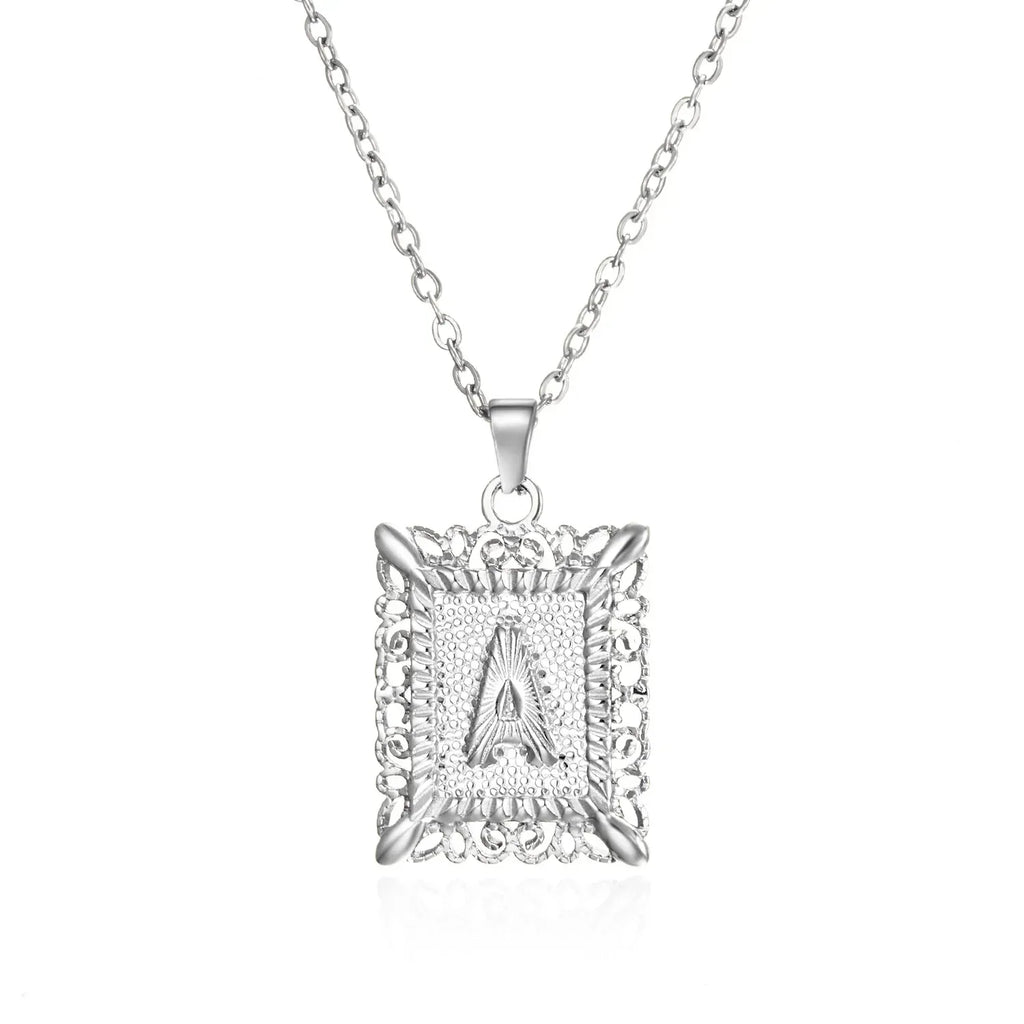 stainless-steel-initial-necklace - Viexta