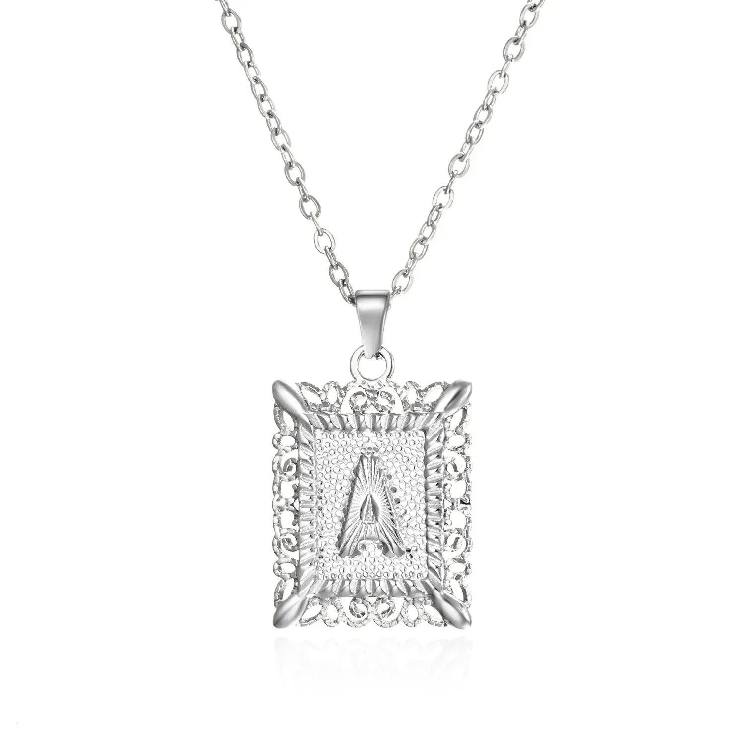 stainless-steel-initial-necklace - Viexta
