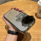 Glitter Astronaut Camera Stand Phone Case For IPhone - Viexta