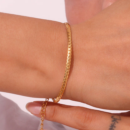 Stainless Steel Plated 18K Bracelet