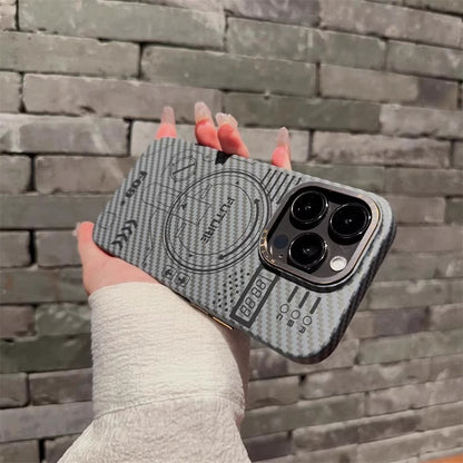 High-grade Carbon Fiber Grain Magnetic iPhone case