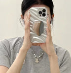 wave-pattern-geometric-mirror-huawei-case - Viexta