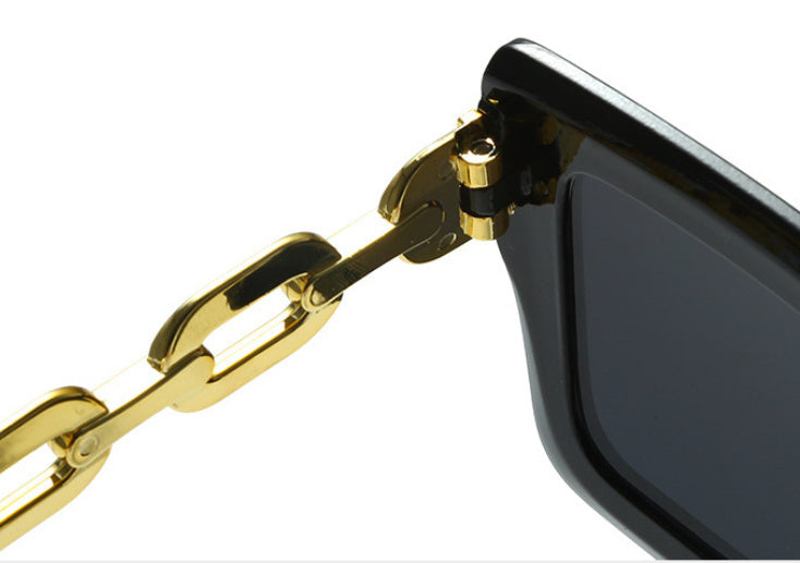 Square Chain Personalized Fashion Sunglasses For Women