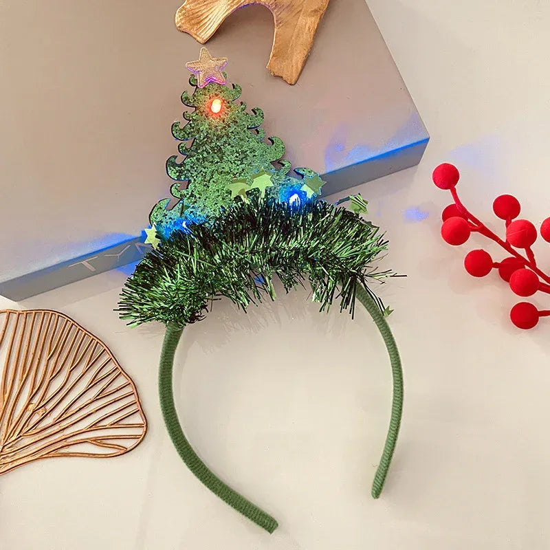 Christmas With Light Headband Snowflake - Viexta