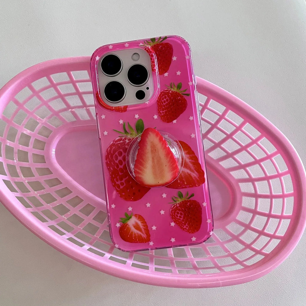 New Double-layer Strawberry iPhone Case - Viexta