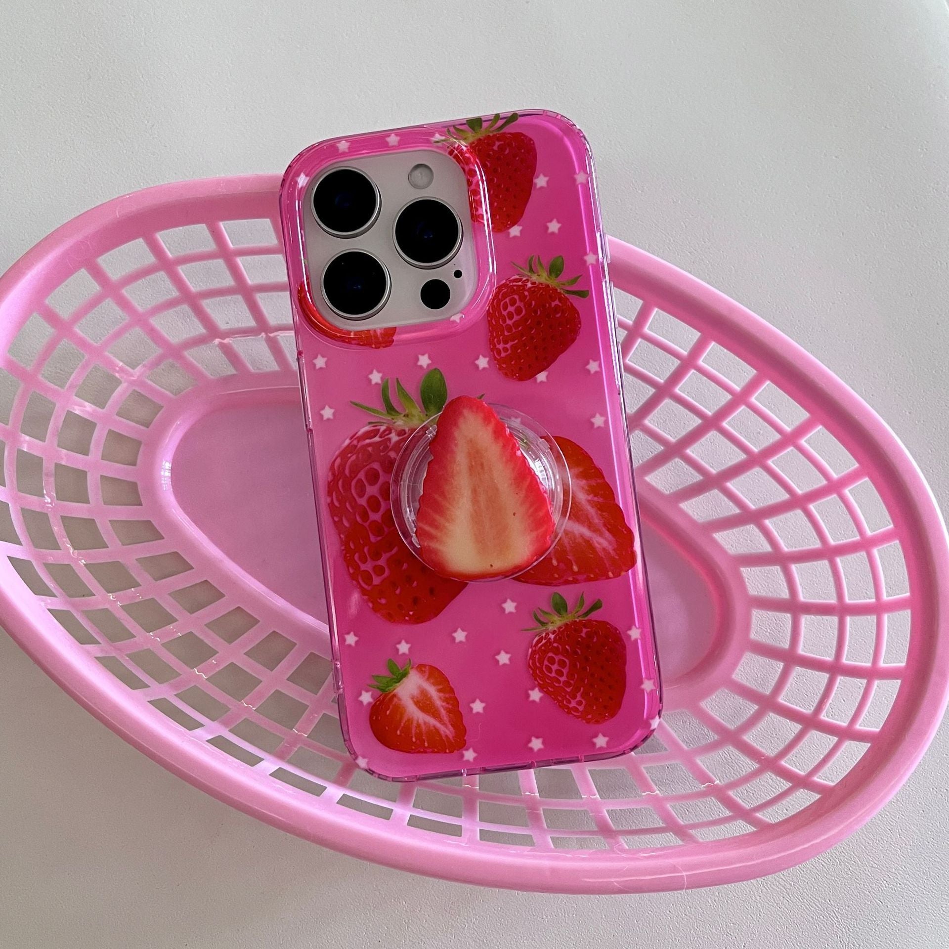 New Double-layer Strawberry iPhone Case