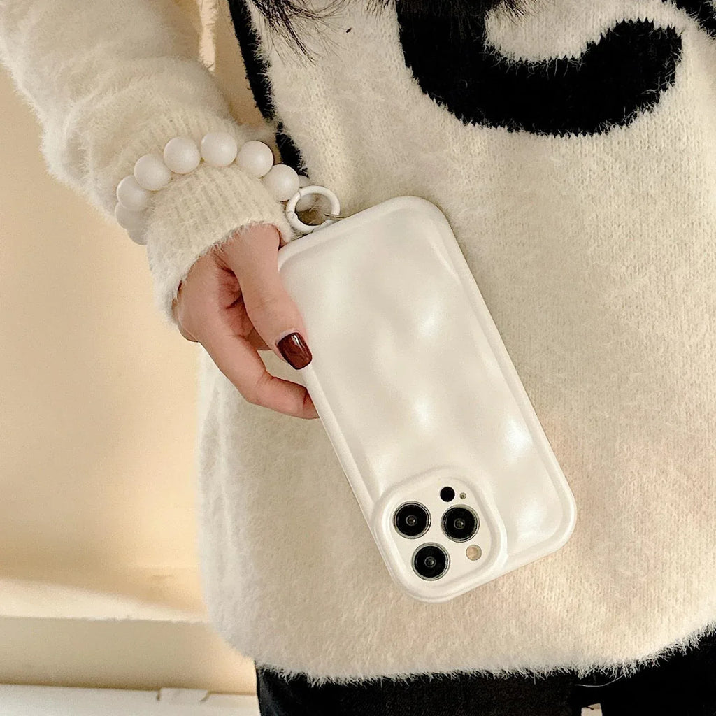 Pearlescent White Chain iPhone Case - Viexta