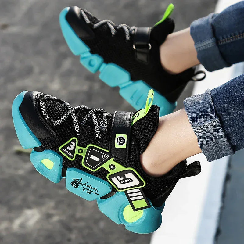 Woven Velcro Breathable Sneakers - Viexta