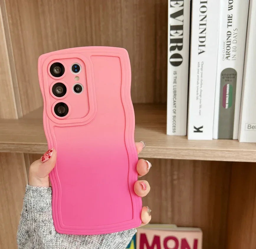 gradient-color-wave-samsung-phone-case - Viexta