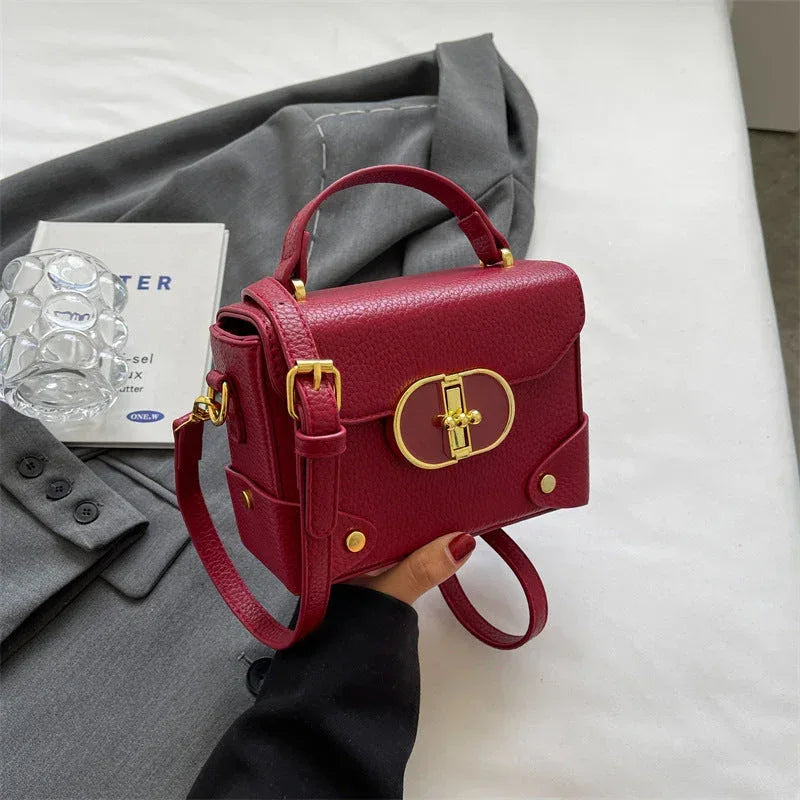 Crossbody Fashionable Portable Small Square Bag - Viexta