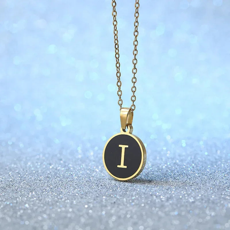 O-shaped Chain Letter Necklace - Viexta