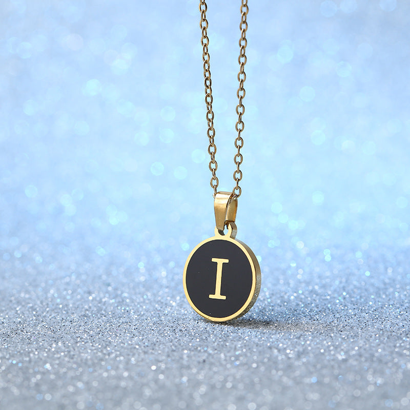 O-shaped Chain Letter Necklace