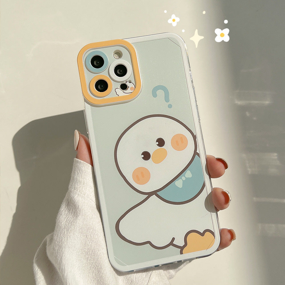 Cartoon Printed Silicone iPhone Case