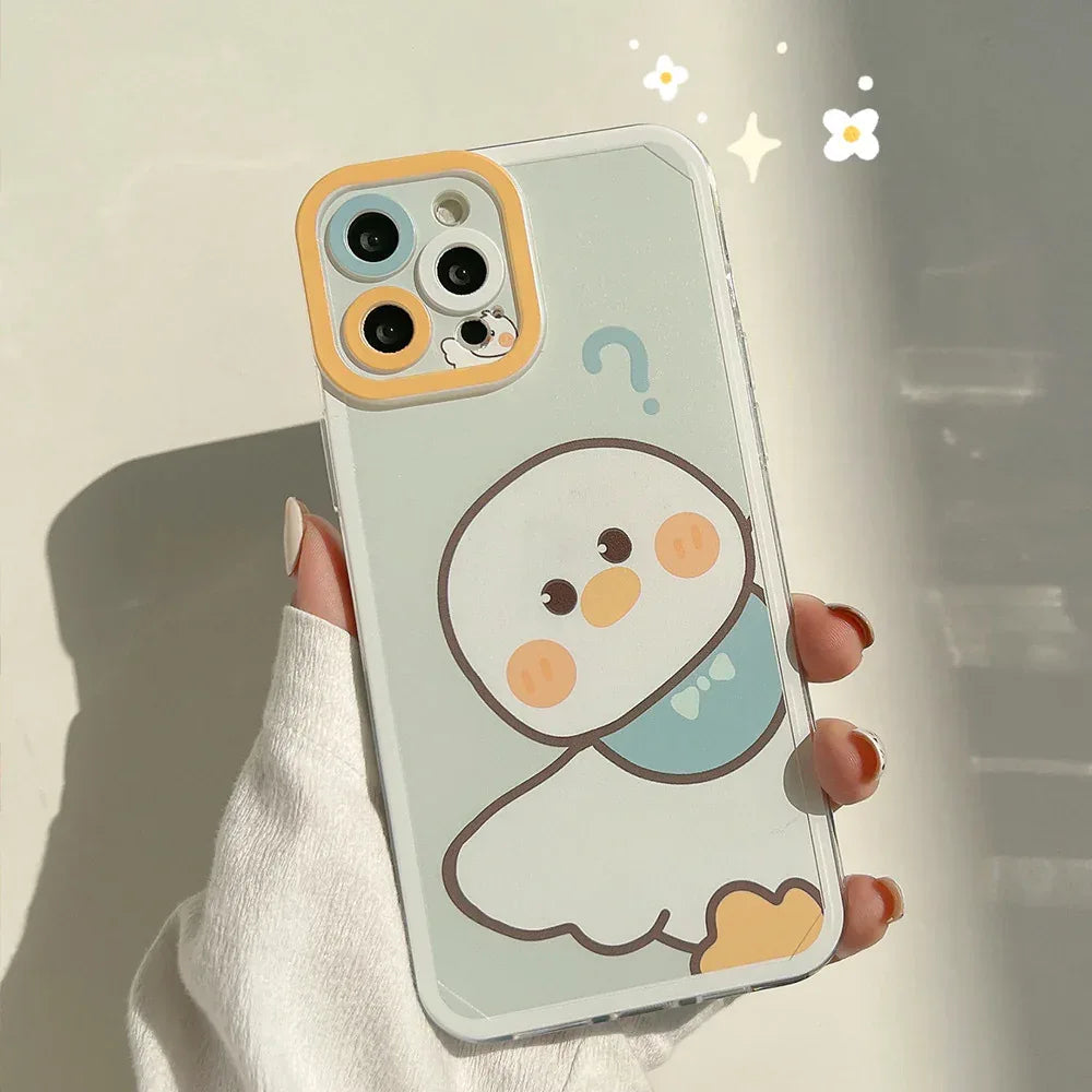 Cartoon Printed Silicone iPhone Case - Viexta