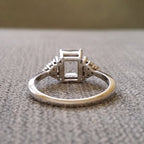 White Zircon Wedding Princess Love Ring