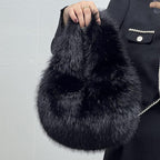 Portable Fur Bag Fall Winter Popular High-grade Niche - Viexta