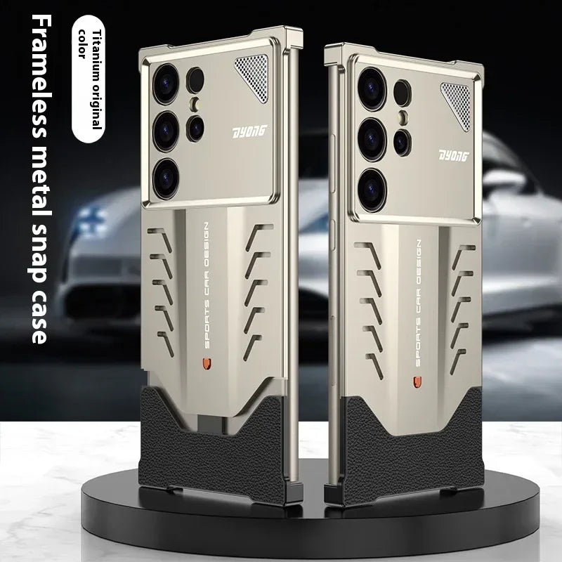 Automatic Fastener Aluminum Alloy Samsung Phone Case - Viexta