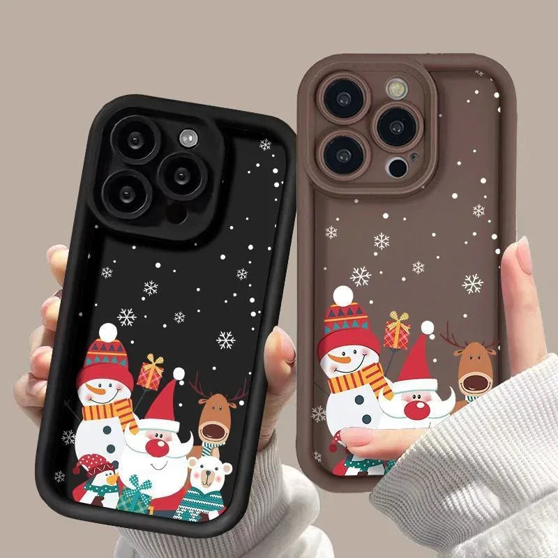 cute-santa-claus-iphone-frosted-case - Viexta